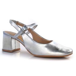 Sapato Mary Jane Feminino Ramarim Prata 24-17131 MET