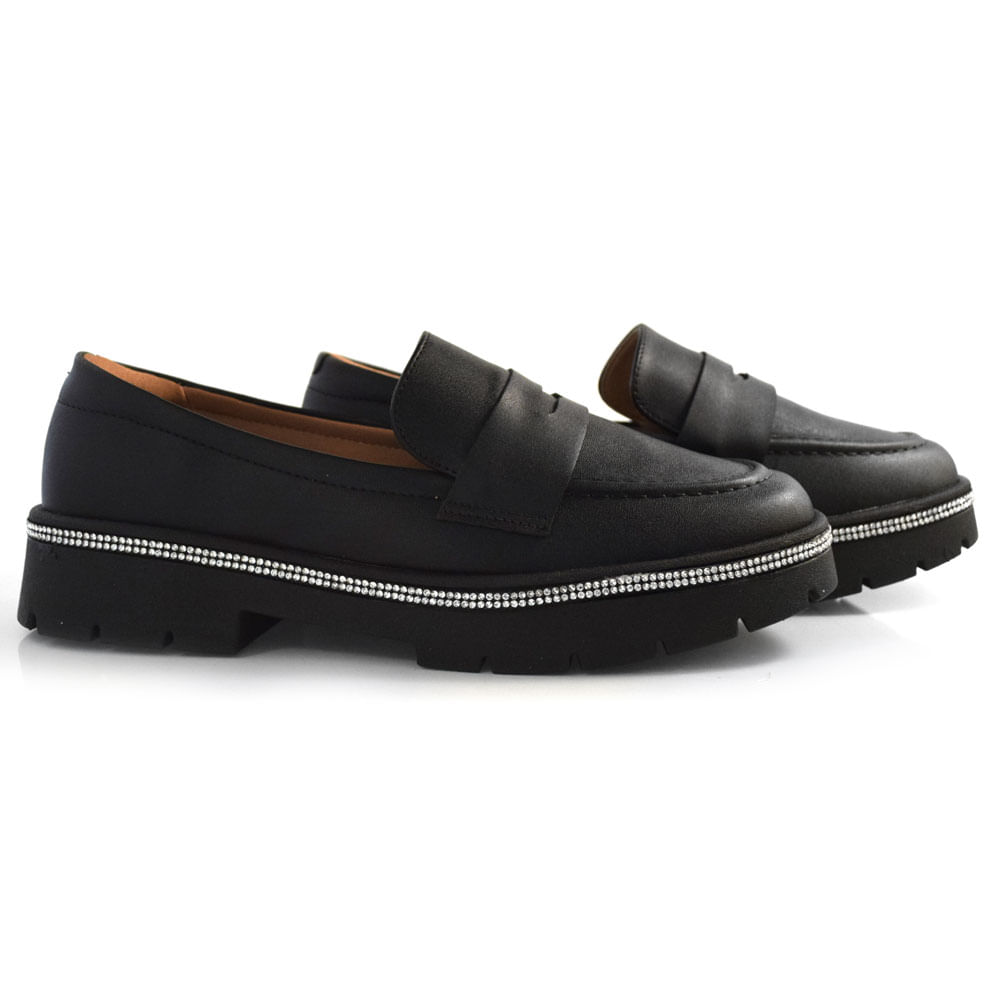 Mocassim Feminino Vizzano Preto 1422.200.7286 Mocassim Feminino Vizzano Preto 1422.200.7286