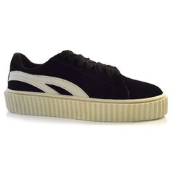 Tênis Casual Feminino Cazzualen Preto 13401
