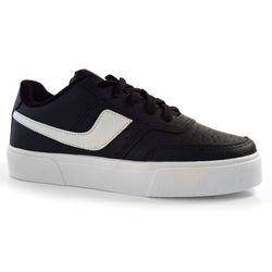 Tênis Casual Feminino Cazzualen Preto 110.261