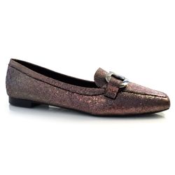 Mocassim Feminino Lacolly Prata Velho 2643