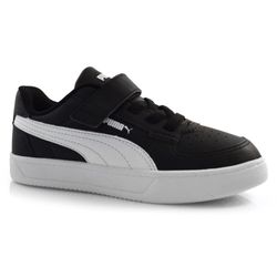 Tênis Infantil de Couro Puma Caven do 26 ao 33 Preto 396344