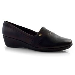 Sapato Anabela Feminino Piccadilly Preto 143214