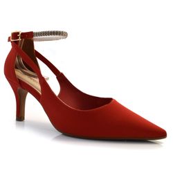Scarpin Feminino Bebecê Vermelho T7016-183