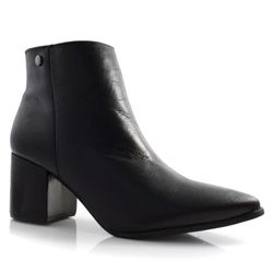 Bota de Couro e Cano Curto Suzzara Preto 78509
