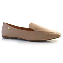 Mocassim de Couro Feminino Giulia Domma Bege 142.009-241 NP