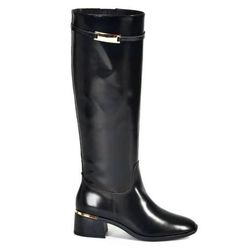 Bota Cano Alto Feminina Via Marte Preto 098-002-01