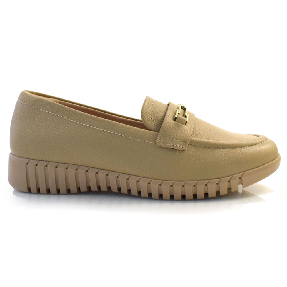 Mocassim Feminino Comfortflex Bege 24-76302 Mocassim Feminino Comfortflex Bege 24-76302
