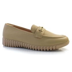 Mocassim Feminino Comfortflex Bege 24-76302