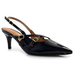 Scarpin Slingback Feminino Vizzano Preto 1185.1124.13488
