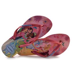 Chinelo Havaianas Kids Slim Princesas Rosa 4123328