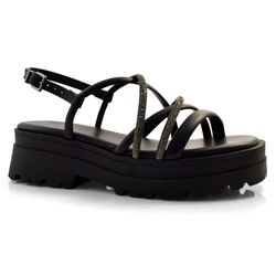 Sandália Flat Feminina Ramarim Preto 24-38203