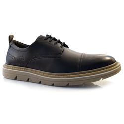 Sapato Social Masculino de Couro Democrata Preto 604101