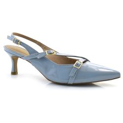 Scarpin Slingback Feminino Suzzara Azul 2200.19