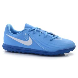 Chuteira Society Juvenil Nike Phantom do 31 ao 36 Azul FJ2604-400