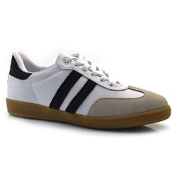 Tênis de Couro Feminino Suzzara Branco 12.154