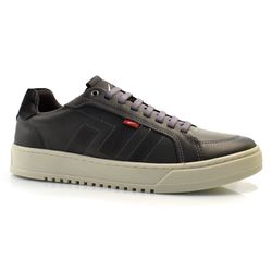 Sapatênis de Couro Masculino Ferracini City Cinza 9131