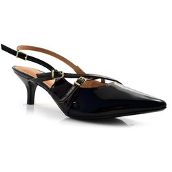 Scarpin Slingback Feminino Vizzano Preto 1122.885.13488