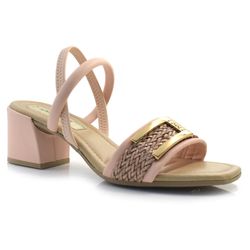 Sandália de Salto Bloco Feminina Mississipi Rosa MB832