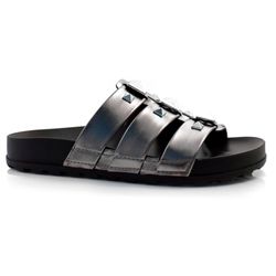 Sandália Flat Feminina Moleca Prata 5436.431.14710