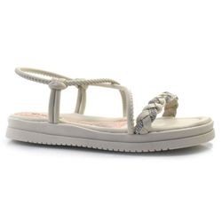 Sandália Flat Feminina Mississipi Off White MA412