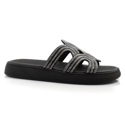 Sandália Flat Feminina Moleca Preto 5469.134.28278