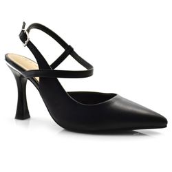 Scarpin Slingback Feminino Ramarim Preto 2418233