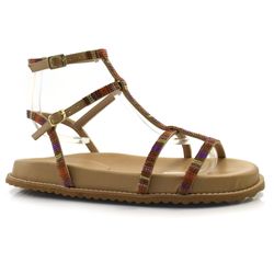 Sandália Flat Feminina Cazzualen Colorido 10300-24802