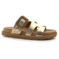 Sandália Flat Feminina Dakota Ouro Rosê Y7823