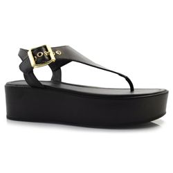 Sandália Plataforma Feminina Cazzualen Preto 5108.10391