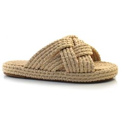 Sandália Flat Feminina Suzzara Bege 625-632001