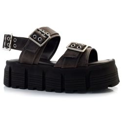 Sandália Plataforma Feminina Suzzara Preto 663-634114