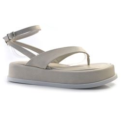 Sandália Flat Feminina Suzzara Off White 685-634189