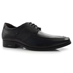 Sapato Social de Couro Masculino Democrata Pointer Preto 250104
