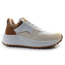 Tênis Casual Feminino Via Marte Creme 136-007-06