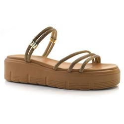 Sandália Flat Feminina Cazzualen Bege 3052.0812