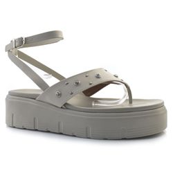 Sandália Flat Feminina Cazzualen Off White 3052.0808