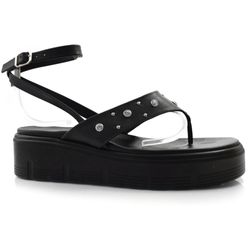 Sandália Flat Feminina Cazzualen Preto 3052.0808