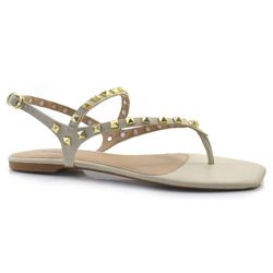 Sandália Rasteira Feminina Suzzara Off White 31279