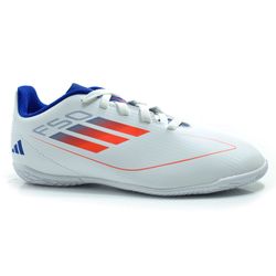Chuteira de Futsal Infantil Adidas F50 do 32 ao 36 Branco IF1392