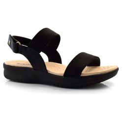 Papete Flat Feminina Softli Preto 10009.10042
