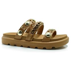 Sandália Flat Feminina Vizzano Marrom 6510.102.7286