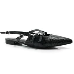 Sapatilha Slingback Feminina Suzzara Preto 373279