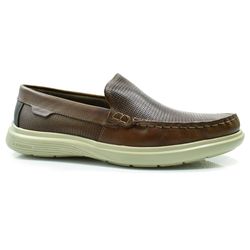 Mocassim de Couro Masculino Pegada Marrom 142202