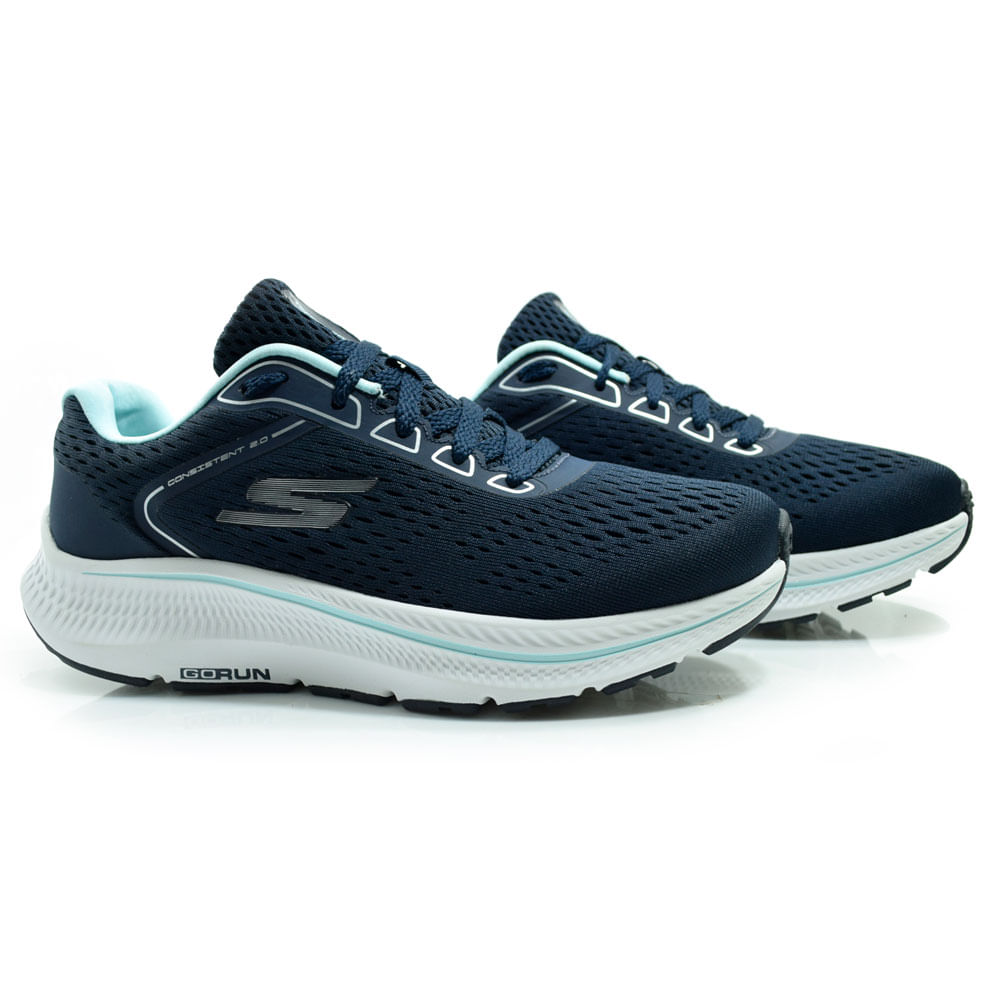 Tenis Feminino Skechers Go Run Consist Azul 128607BR