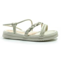 Sandália Flat Feminina Mississipi Off White MA413