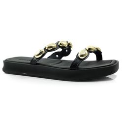 Sandália Flat Feminina Moleca Preto 5506.105.9569