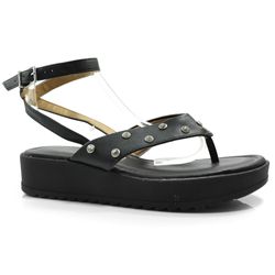 Sandália Flat Feminina Vizzano Preto 6492.320.7286