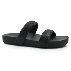 Sandália Flat Feminina Zaxy Bestie Preto 19206