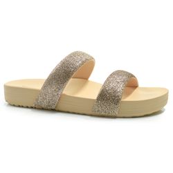 Sandália Flat Feminina Zaxy Bestie Creme 19206